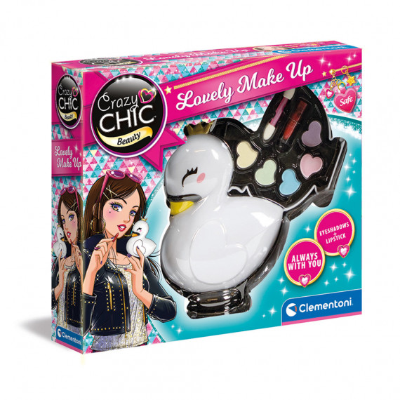 Crazy Chic Kids' Makeup Set - Swan For Ages 6+