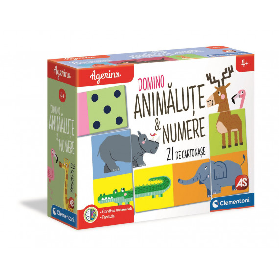 Sapientino Educational Game Dominos Animals And Numbers For Ages 4+