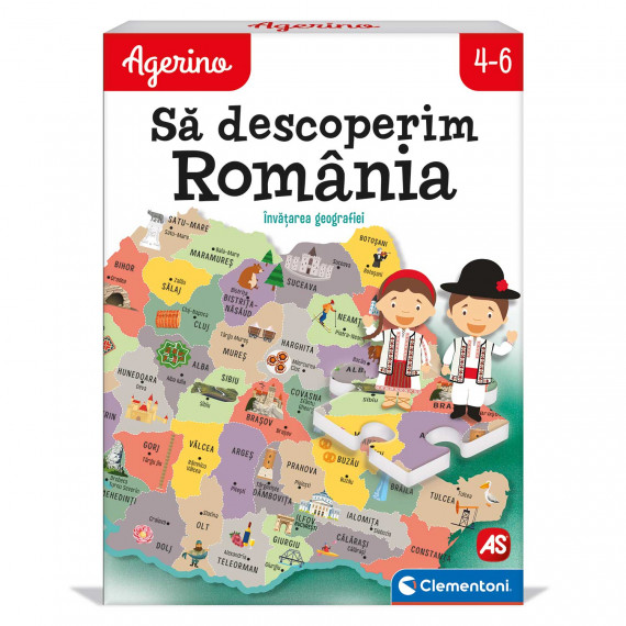 Sapientino Educational Game Romania Puzzle For Ages 4-6