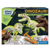 Science And Play Lab Educational Game Dinosaurs T-Rex And Triceratops For Ages 7+
