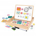 AS Magnet Box Wooden Magnetic Tabletop Double - Sided With 35 Educational Magnets For Ages 3+