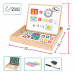 AS Magnet Box Wooden Magnetic Tabletop Double - Sided With 35 Educational Magnets For Ages 3+