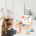 AS Magnet Box Wooden Magnetic Tabletop Double - Sided With 35 Educational Magnets For Ages 3+