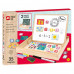 AS Magnet Box Wooden Magnetic Tabletop Double - Sided With 35 Educational Magnets For Ages 3+