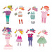 AS Magnet Box Fantasy Dreams Dress-Up 46 Educational Wooden Magnets For Ages 3+