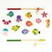 AS Magnet Sea Animals 12 Educational Wooden Magnets For Ages 2+