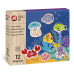 AS Magnet Sea Animals 12 Educational Wooden Magnets For Ages 2+