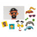 HappiHobbi Funny Faces 55 Educational Paper Magnets For Ages 3+