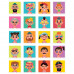HappiHobbi Funny Faces 55 Educational Paper Magnets For Ages 3+