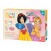 HappiHobbi Princesses Dress Up 34 Educational Paper Magnets For Ages 3+