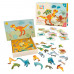 HappiHobbi Dinosaurs 45 Educational Paper Magnets For Ages 4+