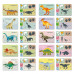 HappiHobbi Dinosaurs 45 Educational Paper Magnets For Ages 4+