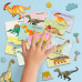 HappiHobbi Dinosaurs 45 Educational Paper Magnets For Ages 4+
