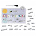 HappiHobbi Learn To Write 72 Educational Paper Magnets For Ages 5+
