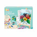 HappiHobbi Painting Workshop Acrylic Drawing Set With Wooden Easel For Ages 7+