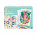 HappiHobbi Painting Workshop Acrylic Drawing Set With Wooden Easel For Ages 7+