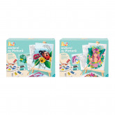 HappiHobbi Painting Workshop Acrylic Drawing Set With Wooden Easel For Ages 7+
