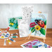 HappiHobbi Painting Workshop Acrylic Drawing Set With Wooden Easel For Ages 7+