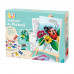 HappiHobbi Painting Workshop Acrylic Drawing Set With Wooden Easel For Ages 7+