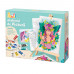 HappiHobbi Painting Workshop Acrylic Drawing Set With Wooden Easel For Ages 7+