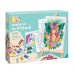 HappiHobbi Painting Workshop Acrylic Drawing Set With Wooden Easel For Ages 7+