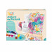 HappiHobbi Painting Workshop Aquarelle Drawing Set With Wooden Easel For Ages 7+
