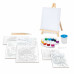 HappiHobbi Painting Workshop Aquarelle Drawing Set With Wooden Easel For Ages 7+