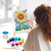 HappiHobbi Painting Workshop Aquarelle Drawing Set With Wooden Easel For Ages 7+