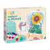 HappiHobbi Painting Workshop Aquarelle Drawing Set With Wooden Easel For Ages 7+