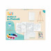 HappiHobbi Painting Workshop Aquarelle Drawing Set With Wooden Easel For Ages 7+
