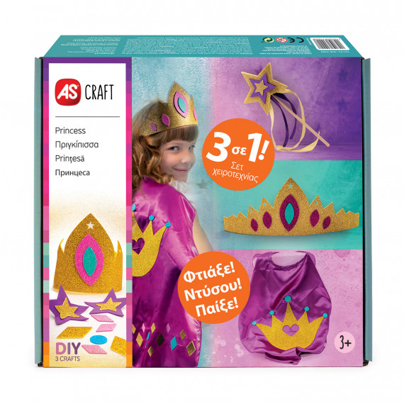 AS Craft Princess DIY Toy With 3 Crafts For Ages 3+