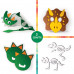 AS Craft Dinosaur DIY Toy With 3 Crafts For Ages 3+