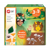 AS Craft Dinosaur DIY Toy With 3 Crafts For Ages 3+