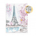 HappiHobbi Paint & Frame Paint by Numbers Spring Paris For Ages 12+