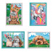 Paint & Frame Paint by Numbers Funny Kitties - Cute Bunnies - Loving Puppy - Magic Unicorn For Ages 9+