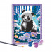 HappiHobbi Paint & Frame Paint by Numbers Dreamy Panda For Ages 9+