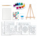 Painting Workshop Aquarelle Drawing Set With Wooden Easel For Ages 7+