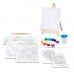 Painting Workshop Aquarelle Drawing Set With Wooden Easel For Ages 7+