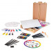 Mega Painting Workshop Drawing Set 5 in 1 With Wooden Case-Easel For Ages 7+