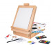 Mega Painting Workshop Drawing Set 5 in 1 With Wooden Case-Easel For Ages 7+