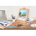 Mega Painting Workshop Drawing Set 5 in 1 With Wooden Case-Easel For Ages 7+