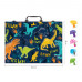 AS Wooden Art Case Deluxe Dino With 100 Accessories For Ages 3+