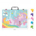 HappiHobbi Art Case Deluxe Unicorn With 100 Accessories For Ages 3+