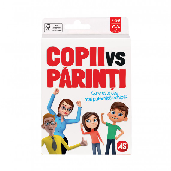 AS Games Card Game Kids Vs Grown-Ups For Ages 7+ And 2+ Players