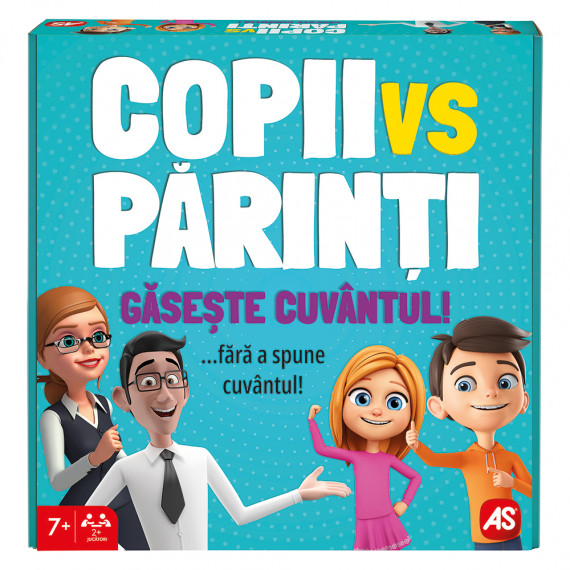 AS Games Card Game Kids Vs Grown-Ups Find The Word For Ages 7+ And 2+ Players