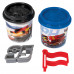 AS Dough 2 Pots With 3D Caps And 2 Cutters 228gr For Ages 3+