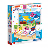 Clementoni Kids Puzzle Super Color Baby Shark 2x20 pcs