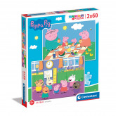 Clementoni Kids Puzzle Super Color Peppa Pig 2x60 pcs