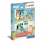 Clementoni Kids Puzzle Super Color Bluey 2x20 pcs