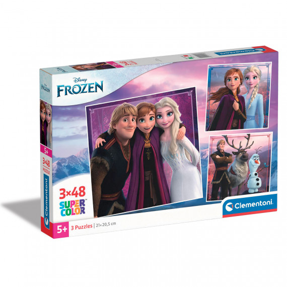 Clementoni Kids Puzzle Super Color Disney Frozen II 3x48 pcs